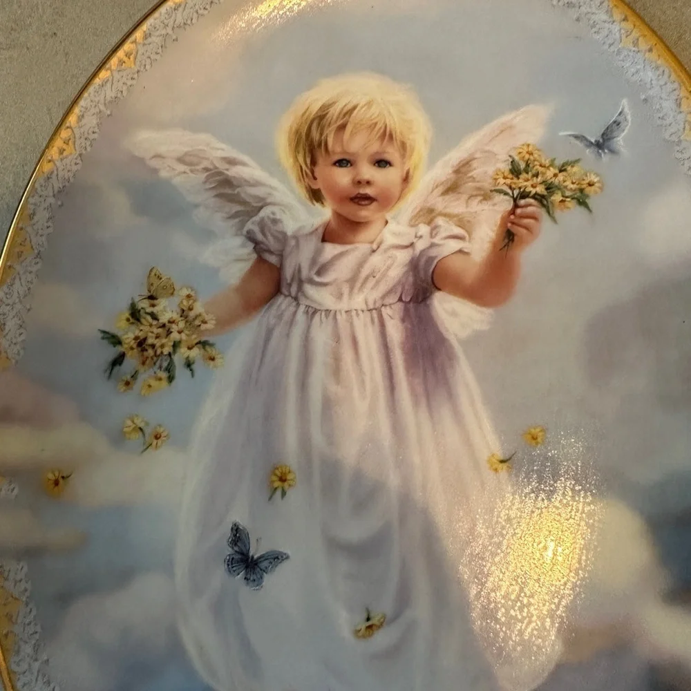 Vtg Bradford Exchange Collectible Plate “Blossoms Of Love” Sandra Kucks